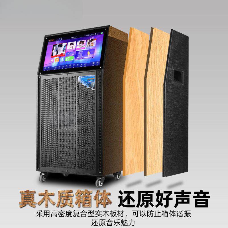 广场舞音响带显示屏四分频户外移动音箱大功率家用唱歌KTV