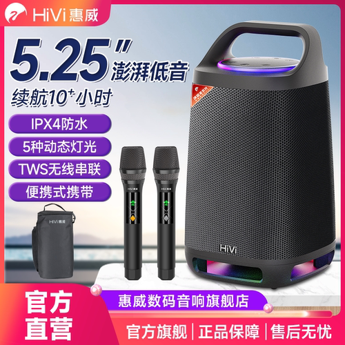 惠威TL35无线蓝牙音箱户外露营音量便携式低音炮手提音响K歌专用