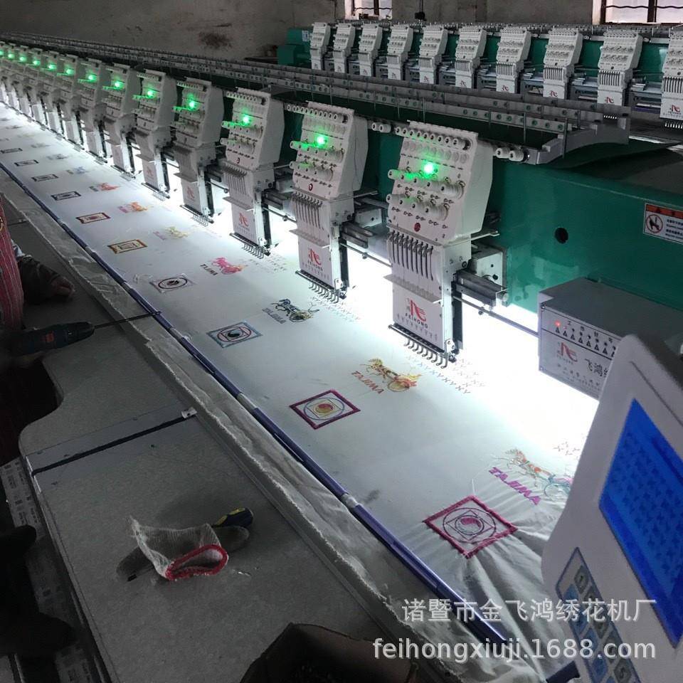 厂家供应各型号全新翻新刺绣绣花机全自动流行款成衣电脑绣花机