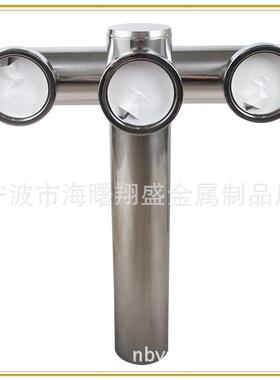 beertower不锈钢304T型3孔本色拉丝酒柱酒塔酿酒配件啤酒酒柱