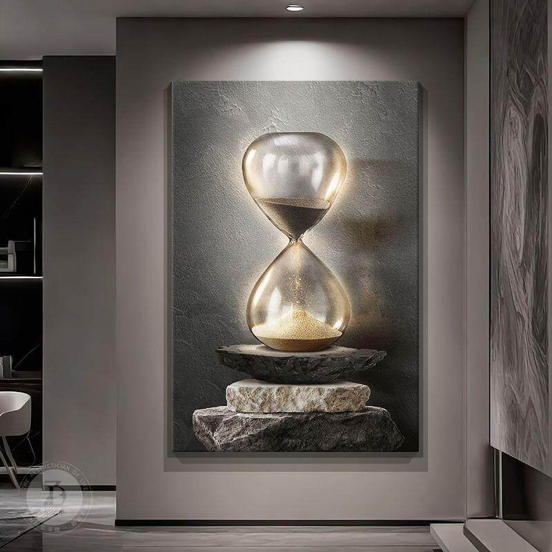 高级感时来运转玄关装饰画浮雕立体感走廊挂画2025新款入户门壁画