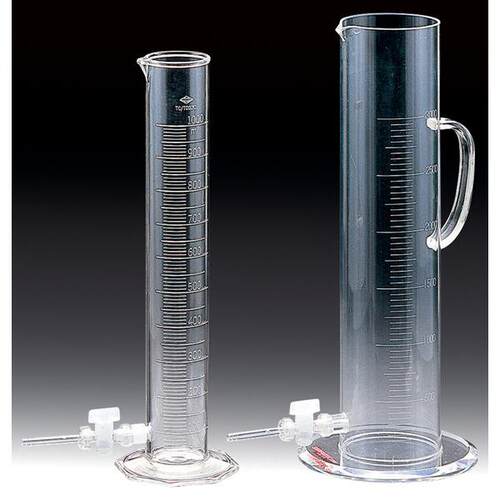 Sanplatec三博特带龙头量筒61-5130-99透明塑料量筒1L 2L 3L5L10L