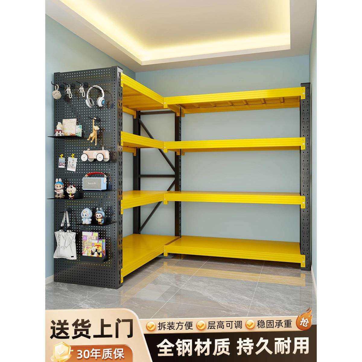 型转拐角货架90度直角800库置物架多层阳台仓库储物架仓储铁架子