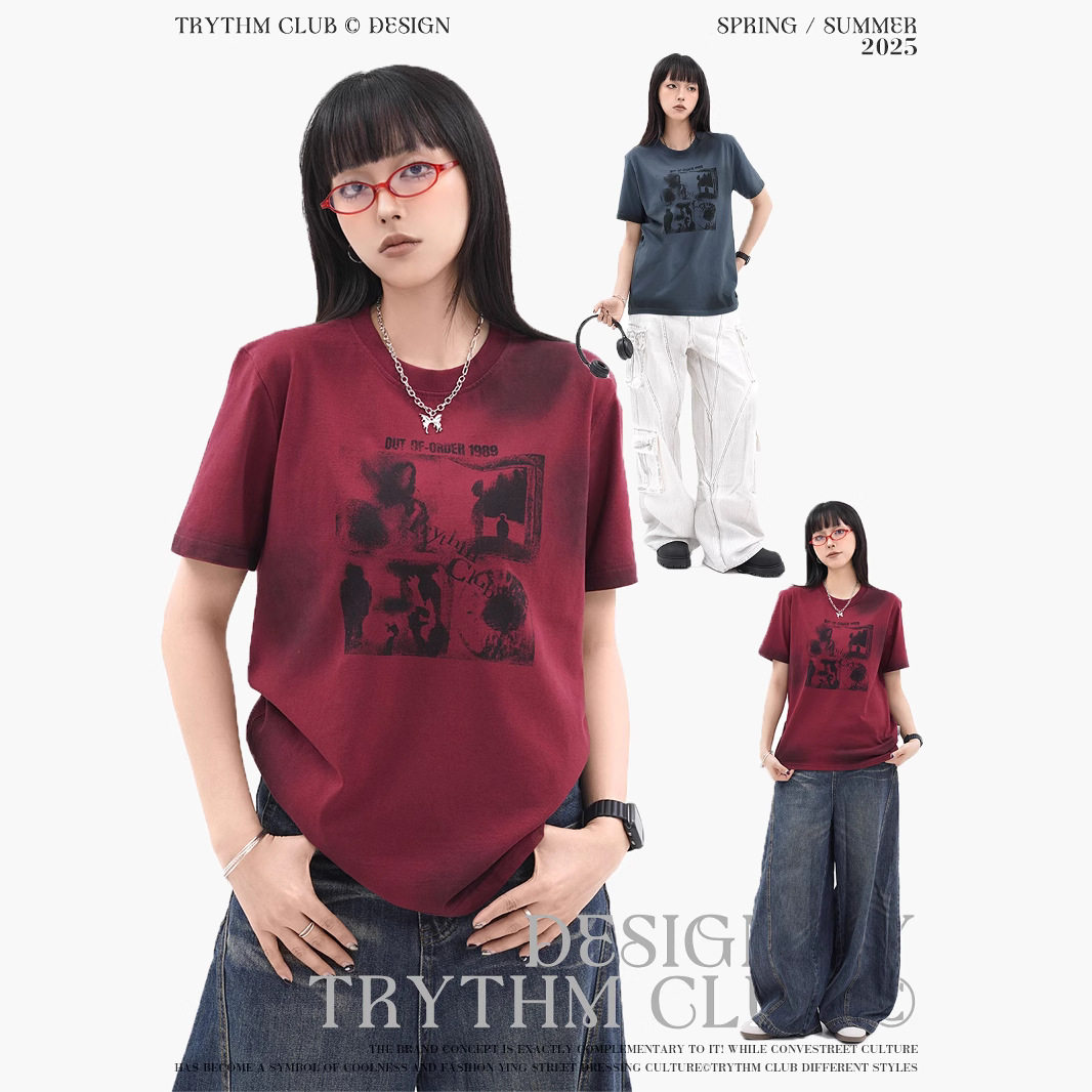 TRYTHMCLUB 美潮休闲T恤