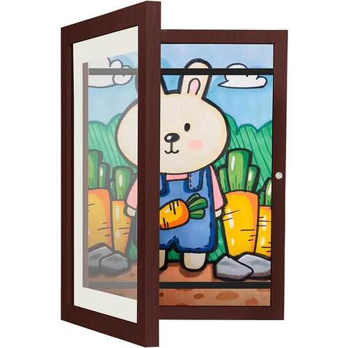 少儿艺术相框木油画存储框 Kids Art Frame翻盖相框木质磁吸画框