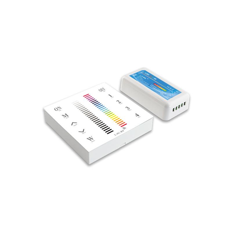 2.4G智能分组86面板触摸控制器LED七彩RGBW灯带触摸控制器