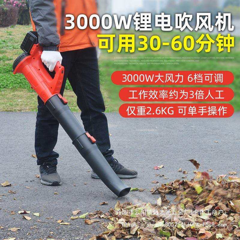 3000W大功率电动吹风机吹吸树叶清理鼓风机吹灰电动除雪除尘