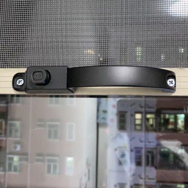 防盗金刚网纱窗锁扣执手把手柄推拉配件移门五金窗户插销拉手