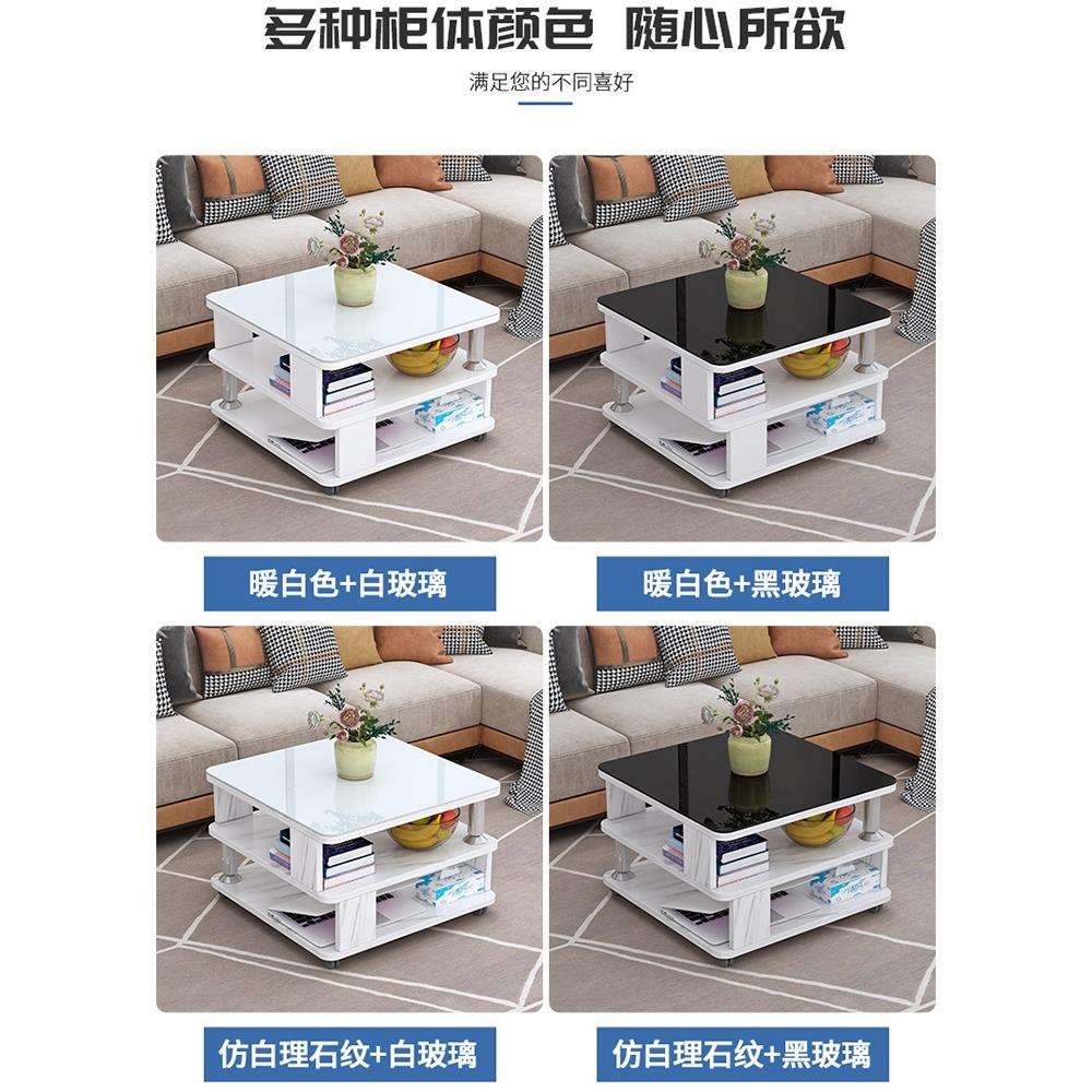 现代简约小茶几边角桌客厅迷你角柜沙发边柜玻璃边几角几卧室边桌