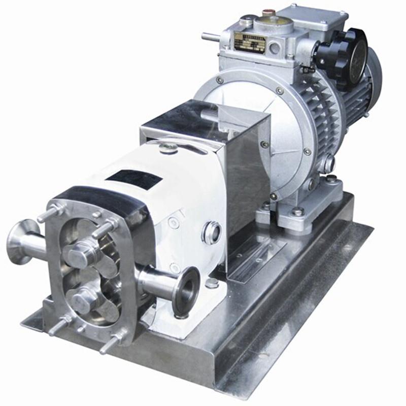 凸轮转子泵果酱巧克力输送泵饮料食品肉馅泵保温夹套凸轮泵