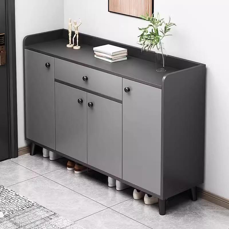 鞋柜家用门口楼道电梯口入户玄关收纳柜一体靠墙2025新款鞋架