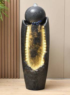 流水喷泉招财风水球落地摆件庭院循环水景观客厅家居装饰品加湿器