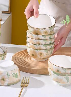 家用陶瓷餐具米饭碗简约小碗