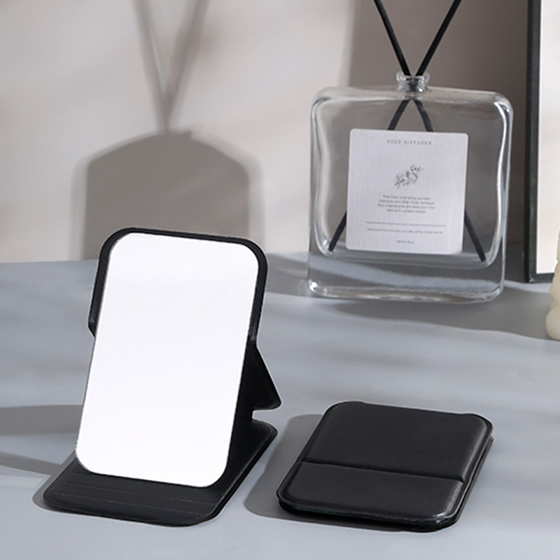 小镜子便携化妆镜旅游可折叠手持补妆镜学生宿舍折叠镜迷你随身镜