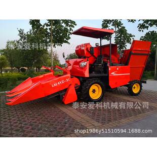 小型2行自走式全自动玉米收割机收割扒皮一体机四轮四驱玉米联合