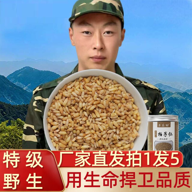 柏子仁中药材正品野生特级官方旗舰店500g泡水茶喝优质柏树籽柏仁