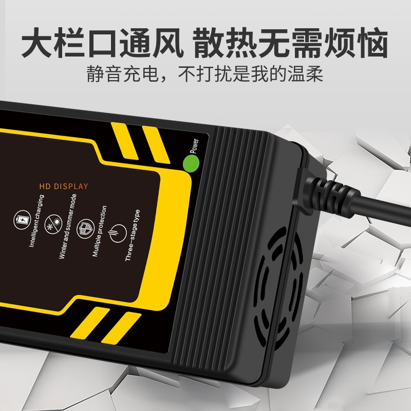 2铅酸车数显充电器H2电池电动车轮椅车小海豚车伏