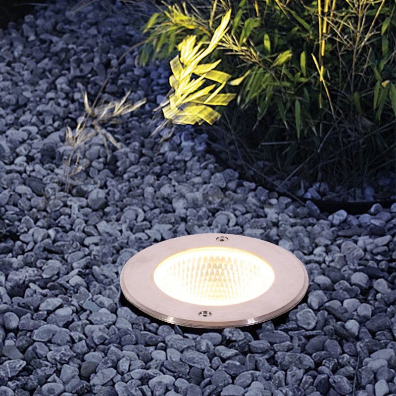 地埋灯嵌入式庭院灯草坪灯别墅室外花园灯景观灯圆形埋地灯防水灯