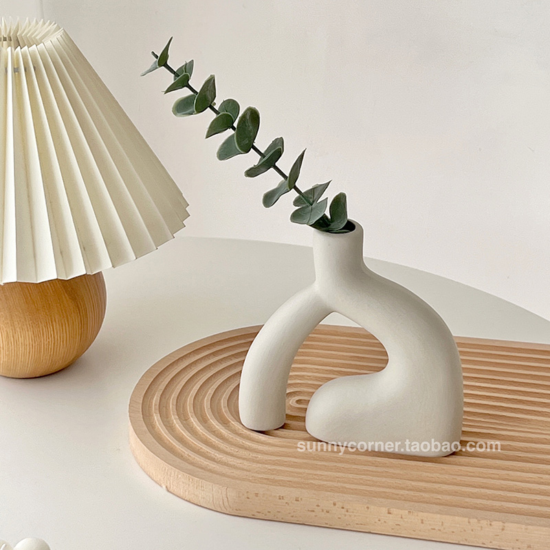 抽象艺术装饰陶瓷花瓶客厅桌面家居饰品干花插花装饰品摆设