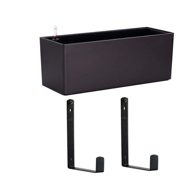 挂墙花盆壁挂长方形花槽挂墙上花箱绿萝挂上墙的花盆膨胀螺丝打孔