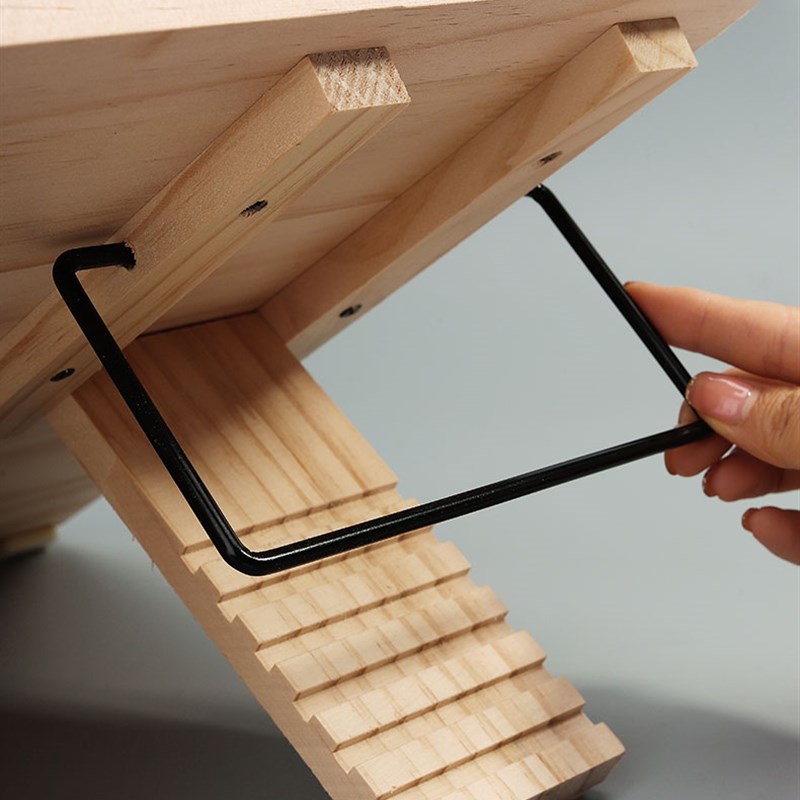 多功能阅读书架看书支架竹质多功能大号免安装可调节高低折叠