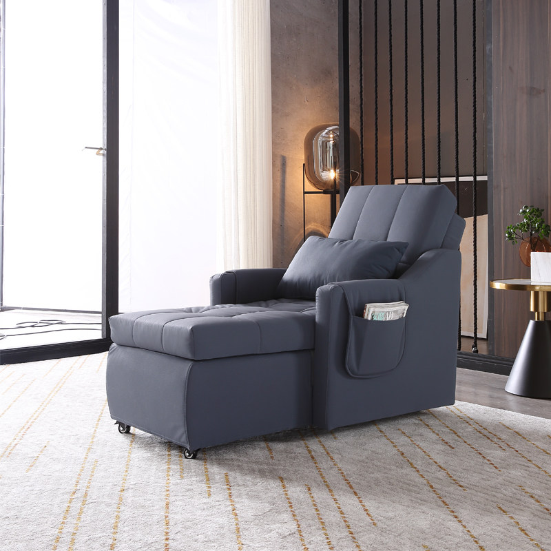 科技布艺单电动沙发床小户型老会所休闲按摩懒贵妃躺椅