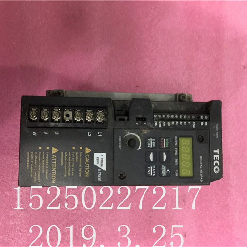 东元变频器 S310-201-H1D 0.75KW 220V 拆机 质量好 现货