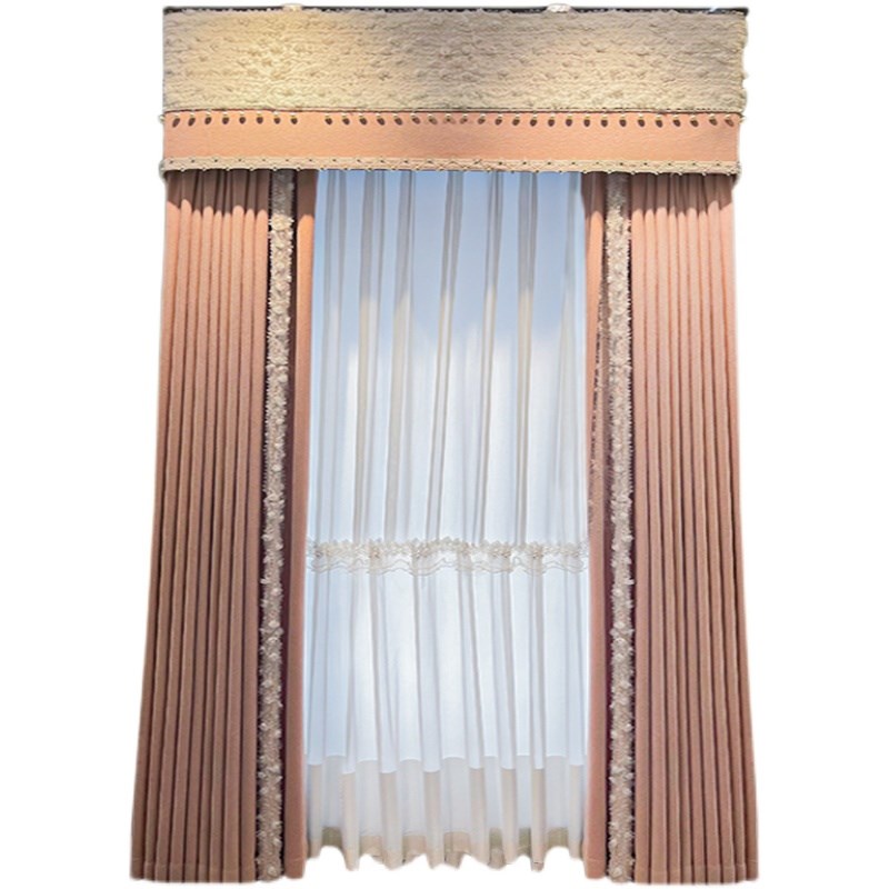 窗帘遮光卧室客厅棉麻高温定型现代窗帘全屋定制窗帘包安装