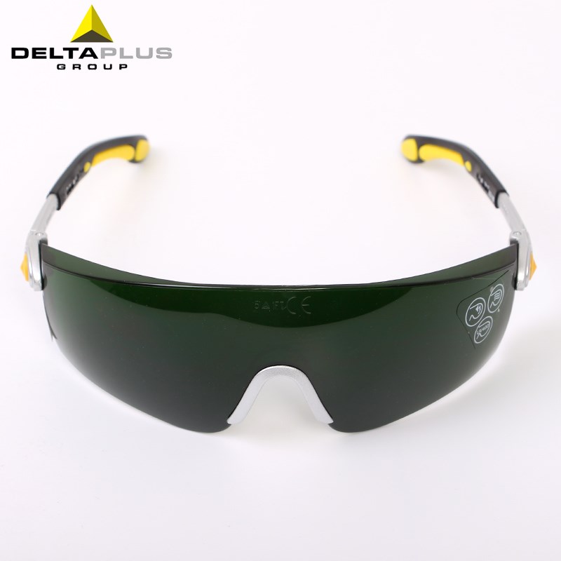 代尔塔电焊眼镜焊工专用劳保防强光防飞溅焊接墨镜锡焊护目镜气割