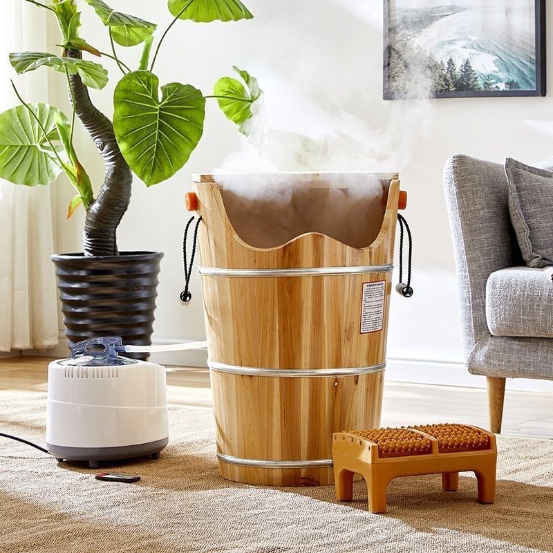家用香杉木泡腿木桶泡脚木桶恒温加热桶熏蒸桶足浴足疗养生足浴盆