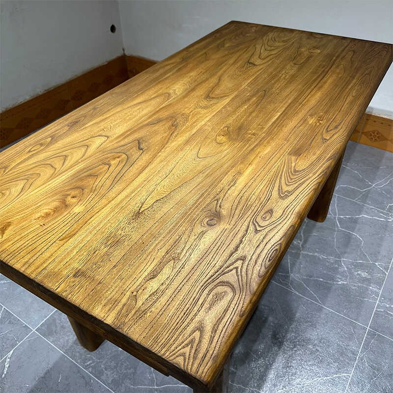 老榆木实木茶桌长条书桌复古餐桌阳台桌子电脑桌长桌民宿茶台