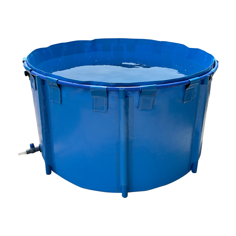 帆布鱼池圆形加厚带支架室外大型养鱼水箱折叠蓄水池锦鲤养殖鱼池