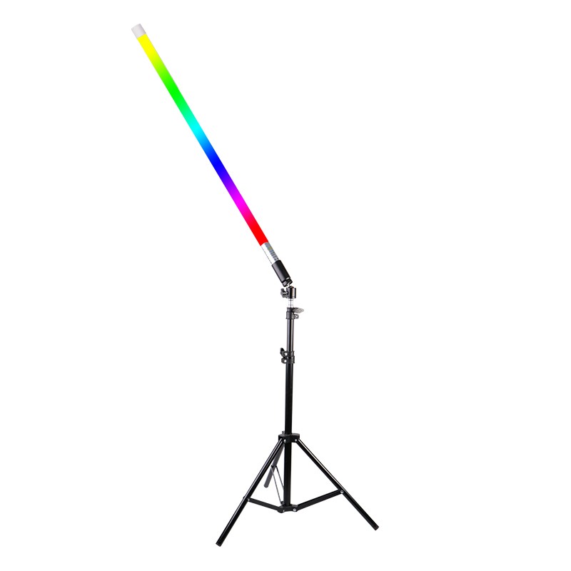 手持led灯棒彩色变色发光摄影背景补光棒舞蹈七彩RGB充电街舞灯管