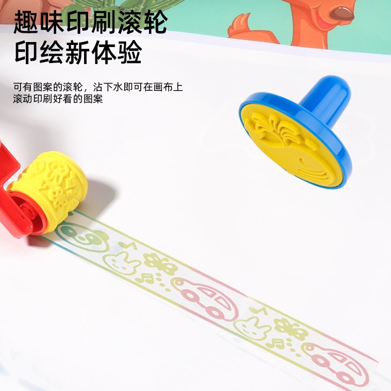 儿童超大号神奇水画布清水画画反复涂鸦魔方彩色水画毯幼儿男