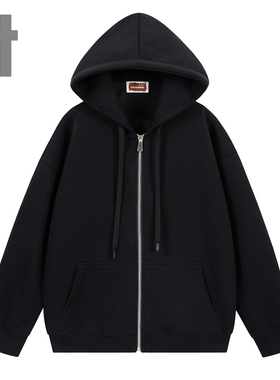 i.t ccaabb小清新纯色简约连帽衫拉链开衫卫衣男女情侣K