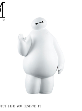 现代酒店别墅创意大白卡通家居样板房端景台雕塑软装摆设