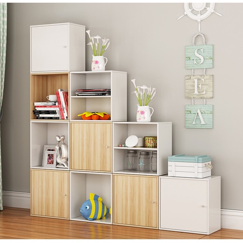 楼梯下储物柜斜角靠墙柜子楼梯底下收纳柜简约多功能组合装