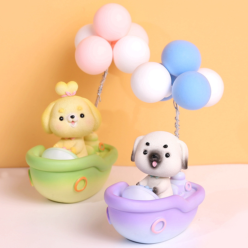 汽车摆件车内装饰卡通可爱小狗摆件创意可爱车上中控台装饰用品女