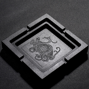 创意烟灰缸石制烟灰缸客厅办公室茶几大号个性烟灰缸定制