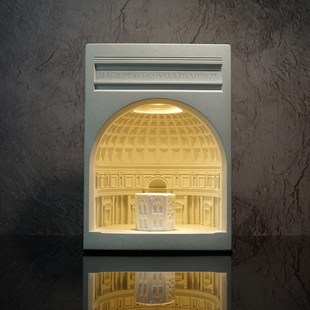 万神殿香薰融蜡灯床头水泥建筑香氛融烛卧室无火创意氛围灯