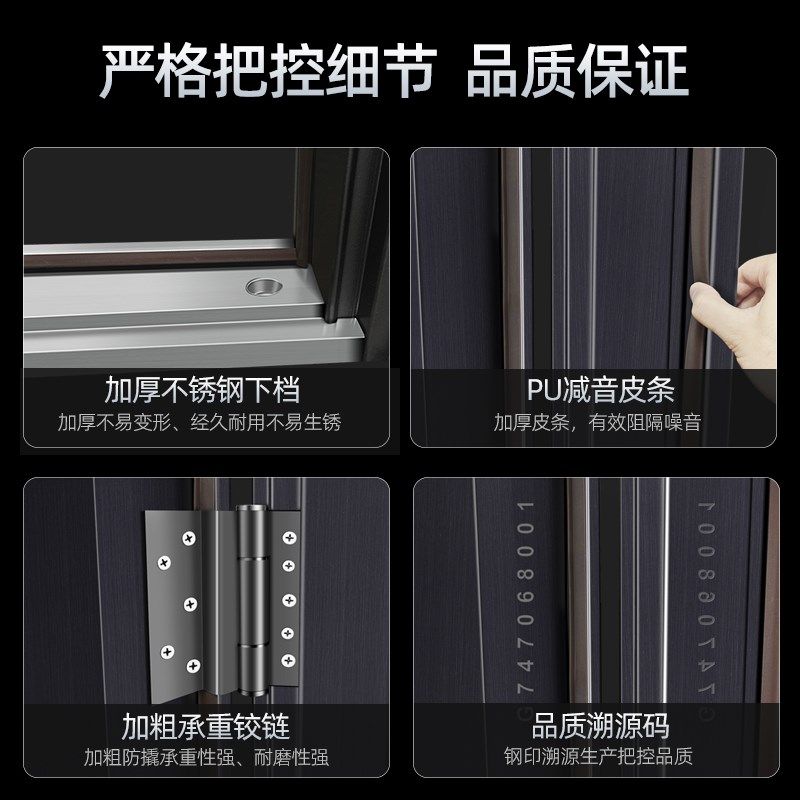 王力防盗门进户门智能别墅大门子母门