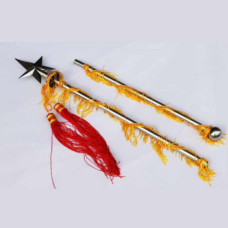 米乐队金属指挥棒学校学生少先队鼓号队管乐队指挥旗子指挥令