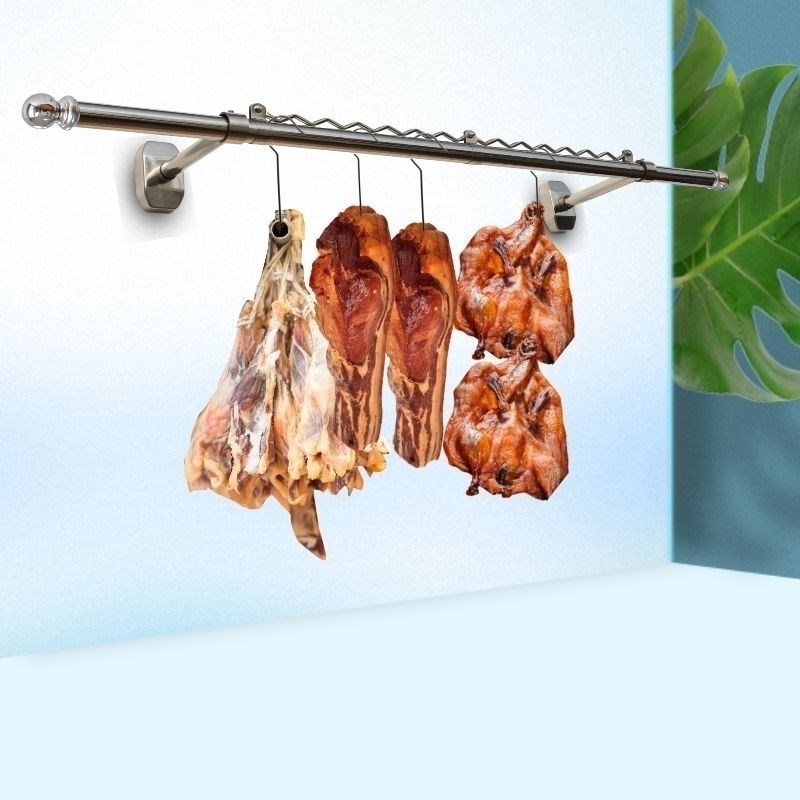 沛晴 离墙晾衣架打孔不锈钢管晒衣架阳台防风凉衣杆室内晒被杆子