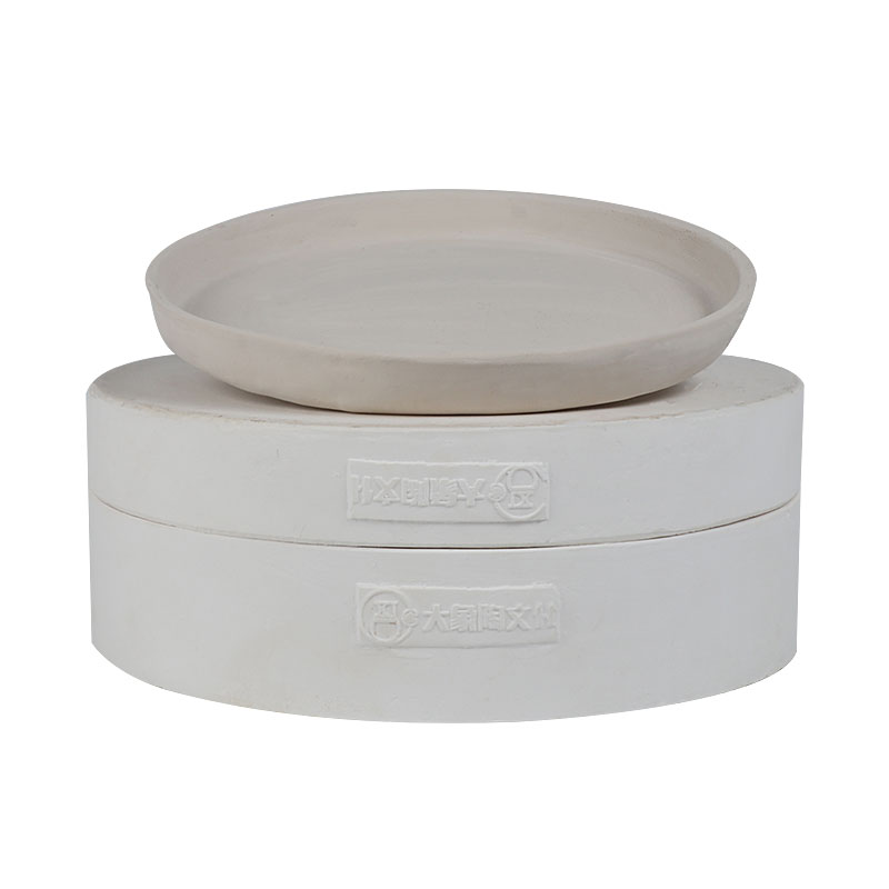 陶艺石膏阴阳印坯模具 陶瓷注浆模具 定制diy直身平盘 大象陶文化