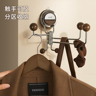 半岛良品真空吸盘挂钩墙上旋转浴室壁挂门后免打孔强力承重挂衣钩