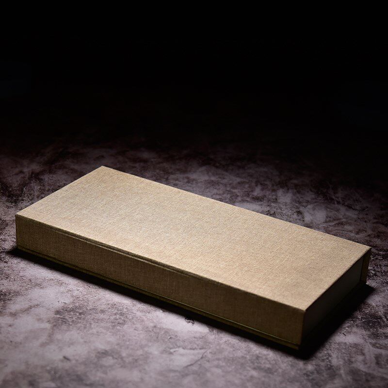 懿羲堂 红木镇尺镶嵌黄铜回纹 文创镇尺文房四宝书房镇纸镇尺纸镇