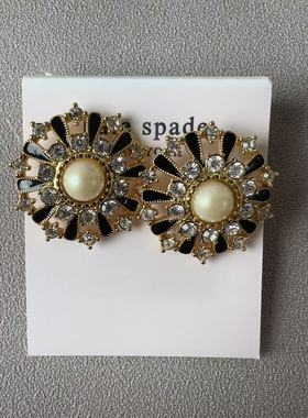 外贸原单K耳钉女小众设计感高级轻奢气质百搭耳环