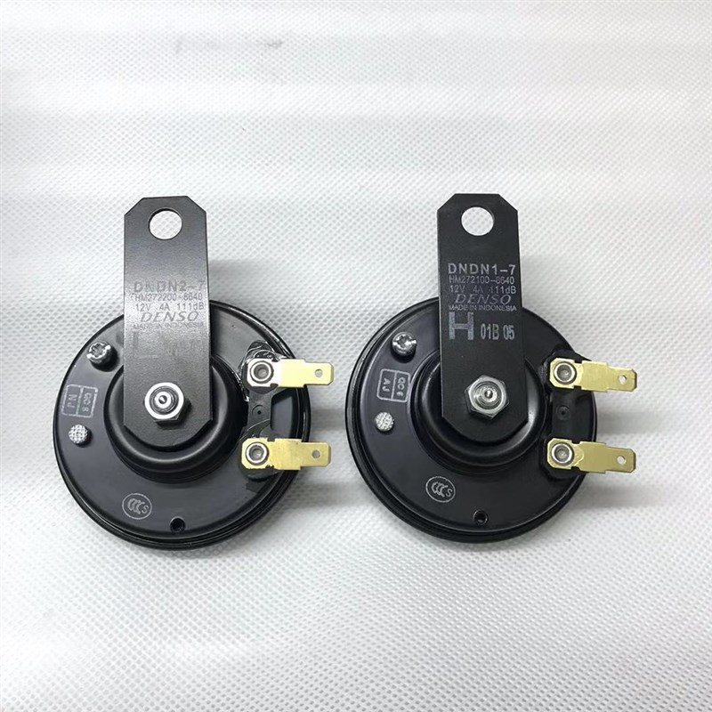 进口电装适用汽车鸣笛电喇叭12V双插一对通用型高低音8640