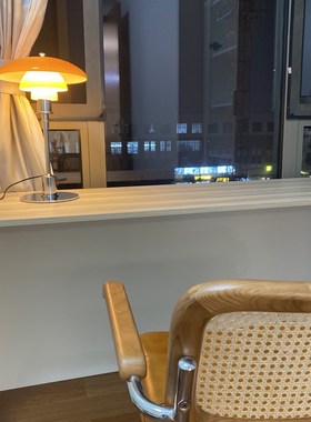 茶栗intge中山中古包豪斯创意h玻璃台灯装饰客厅书房卧室床头