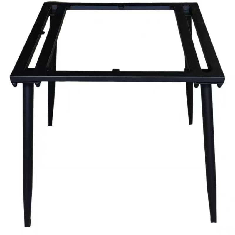 三国碳素钢正方形桌架方桌支架接待会客岩板茶几茶撑架桌腿